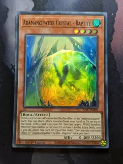 Adamancipator Crystal - Raptite - SESL-EN005 - Super Rare 1st Edition - Image 1