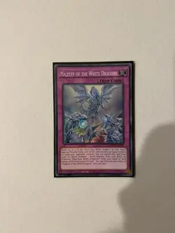 Yugioh Majesty of the White Dragon SDWD-EN027 Super Rare 1st Edition NM - Image 1