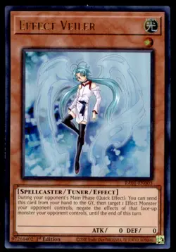Yu-Gi-Oh! Effect Veiler #RA01-EN003 1st Edition Light Play - Image 1