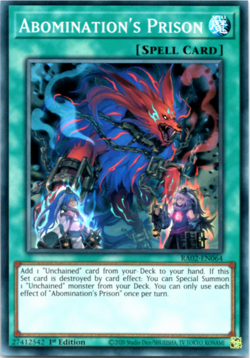 Abomination's Prison - RA02-EN064 - Super Rare - 1st Edition Yugioh - Image 1