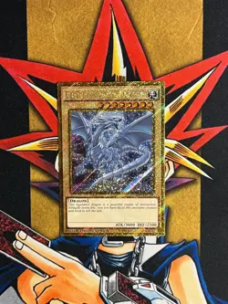 MVP1-ENGV4 Blue-Eyes White Dragon Gold Secret Rare Limited Edition NM Yugioh - Image 1
