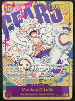 Monkey.D.Luffy Alternate Art OP05-119 Awakening of The New Era One Piece Card - Image 1