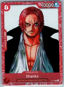 Shanks (Premium Card Collection -ONE PIECE FILM RED Edition-) P-016 - NM - Image 1