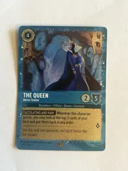 Disney Lorcana The Queen Mirror Seeker Foil Promo Costco 12/P3 First Chapter - Image 1