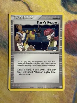 Mary's Request Reverse Holo Stamped 86/115 EX Unseen Forces 2005 Pokemon Card MP - Image 2