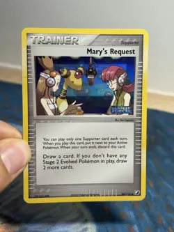 Mary's Request Reverse Holo Stamped 86/115 EX Unseen Forces 2005 Pokemon Card MP - Image 3