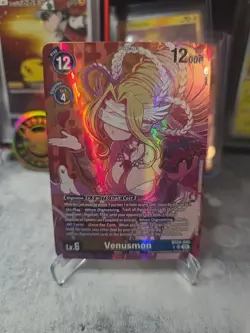 BT24-040 Venusmon Alternate Art Time Stranger Digimon Card Game - Image 1