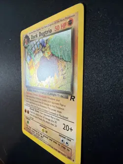 Pokemon Dark Dugtrio Holo Rare TCG Card 6/82 Unlimited Edition LP - Image 3