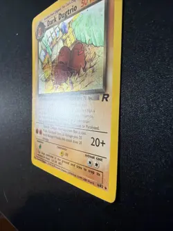 Pokemon Dark Dugtrio Holo Rare TCG Card 6/82 Unlimited Edition LP - Image 4
