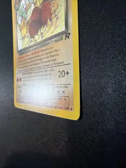 Pokemon Dark Dugtrio Holo Rare TCG Card 6/82 Unlimited Edition LP - Image 5