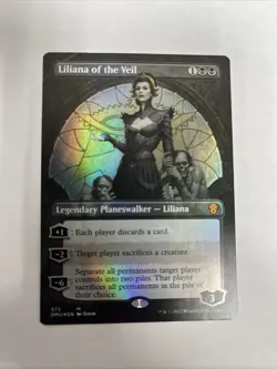 Liliana Of The Veil Borderless Foil DMU Card #373 MTG - Image 1