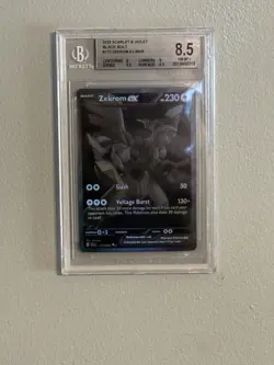 Pokemon TCG Black Bolt Zekrom EX #172/086 Holo Card Black/White Rare - Image 1