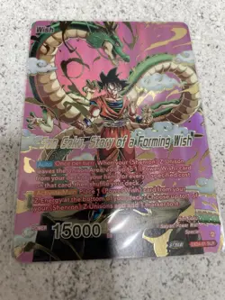 Dragon ball Super Card Son Goku Story of a Forming Wish Alt Art Leader - Image 2