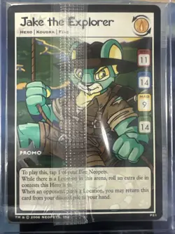Jake The Explorer 2006 Neopets TCG Promo Rare Trading Card Game Sealed! P21 - Image 1