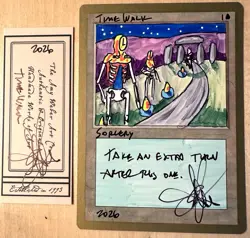 MTG Time Walk Altered Seattle World Championships Amy WEBER - Image 1