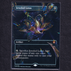 JEWELED LOTUS #702 Foil Borderless Commander Masters CMM Eng MTG Magic NM Near M - Image 1