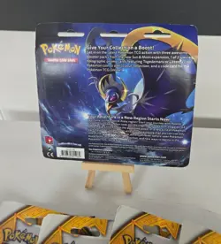 2017 POKEMON SUN & MOON BASE SET, 3 BOOSTER PACKS PROMO SEALED BLISTER A - Image 2