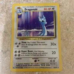 Pokemon TCG Dragonair 18/102 Rare Base Set Unlimited LP WOTC - Image 1