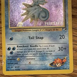 Misty's Seadra 9/132 2000 Gym Heroes Prerelease Holo Pokemon - Image 5