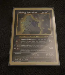 2002 Pokemon Neo Destiny Shining Tyranitar #113 Holo 1st Edition - Image 3