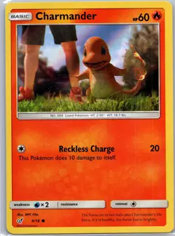 Pokemon Charmander (Holo Common) ✨ Holofoil Common Detective Pikachu 4/18 NM - Image 1