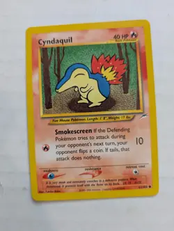 Pokemon Cyndaquil 61/105 N4 Neo Destiny Unlimited NM - Image 1