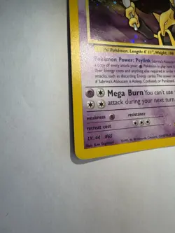 Pokemon TCG Sabrina's Alakazam Gym Challenge 16/132 Holo Rare 2000 80 HP - Image 3