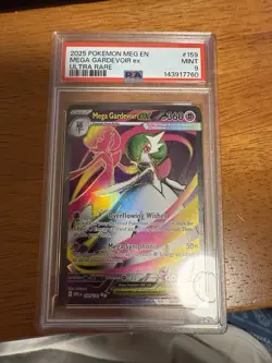 2025 POKEMON MEG EN-MEGA EVOLUTION ULTRA RARE #159 MEGA GARDEVOIR EX PSA 9 - Image 1