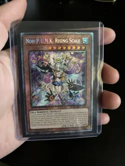 Yugioh Noh-P.U.N.K. Rising Scale (Starlight Rare) BLMM 1st Edition - Image 1