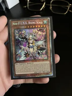 Yugioh Noh-P.U.N.K. Rising Scale (Starlight Rare) BLMM 1st Edition - Image 2
