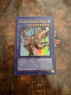 Yugioh! 1x Invoked Magistus Omega BPRO-EN100 Ultra Rare 1st Ed NM - Image 1