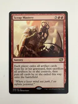 Scrap Mastery MTG Magic the Gathering Card NM Near Mint C14 - Image 1