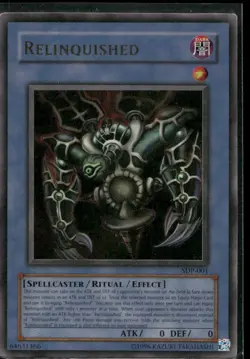 LP Yu-Gi-Oh - Relinquished SDP-001 Gold Ultra Rare 1996 Holo Foil Card 2002 - Image 1
