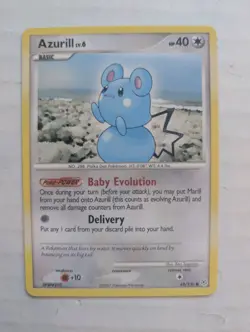 Azurill 69/130 Diamond & Pearl Pokemon Card LP - Image 1