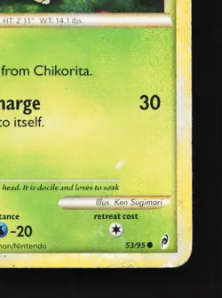 Chikorita 53/95 Call of Legends HP Pokemon Card TCG - Image 3