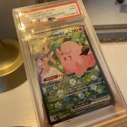 Pokemon TCG Journey Together Lillie's Clefairy EX Card 184/159 Sir PSA9 Mint - Image 3