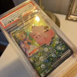 Pokemon TCG Journey Together Lillie's Clefairy EX Card 184/159 Sir PSA9 Mint - Image 4