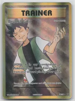 Pokemon Card Brock's Grit (Full Art) Ultra Rare XY - Evolutions 107/108 - Image 1