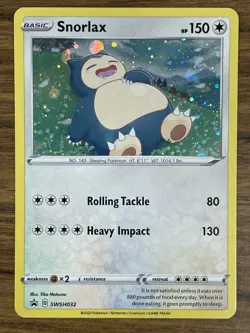 Snorlax SWSH032 SWSH: Sword & Shield Promo Cards Holo (LP/NM) - Image 1