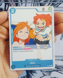 One Piece Promo Card P-096 Girl Nami TCG Brand New - Image 2