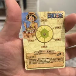 One Piece Luffy Eating Pizza Anime Manga SSR RARE Mint Holo Trading Card CCG TCH - Image 3