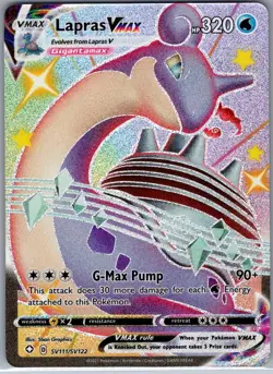 Lapras VMAX SV111/SV122 Shining Fates: Shiny Vault - Pokemon Card - NM - Image 1