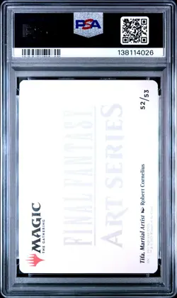 2025 Magic The Gathering Final Fantasy Art Series #52 Tifa, Martial Artist PSA10 - Image 2