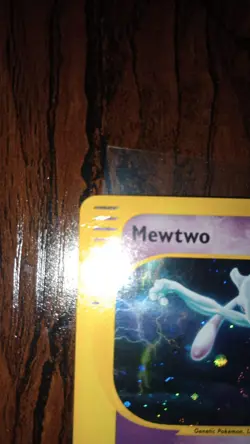 Pokemon Mewtwo TCG Reverse Holo (Swirl Rare Card 20/165 Expedition Base Set 2) - Image 2