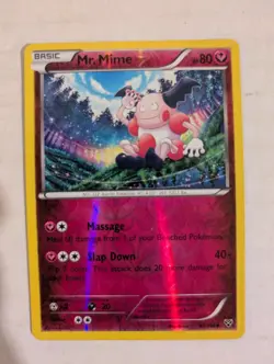 Pokemon - Mr. Mime - 91/146 - Uncommon - Reverse Holo - XY - Base Set Near Mint - Image 1