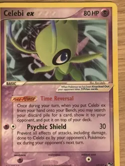 Celebi ex Non-Holo Pokemon POP Series 2 2005 #17 FREE SHIPPING - Image 3