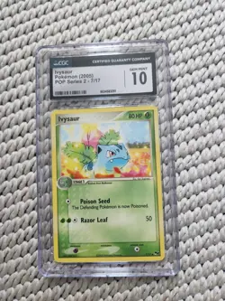 Pokemon 2005 Pop Series 2 Ivysaur #7/17 CGC Gem Mint 10 - Image 1