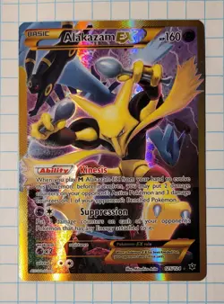 Alakazam EX Fates Collide 125/124 Full Art Holo Secret Rare Pokemon TCG - Image 1