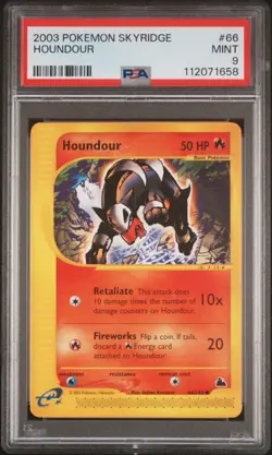 2003 POKEMON SKYRIDGE #66 HOUNDOUR PSA 9 - Image 1