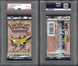 PSA 10 - 1999 WOTC Pokemon Fossil 1st Edition Zapdos Pack GEM MINT! - Image 3